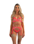 Foxy Neon Coral Suspender